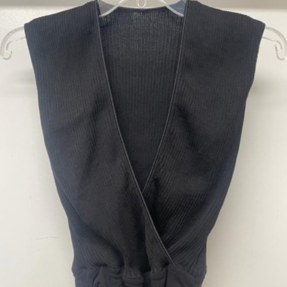 COSABELLA Black Ribbed Bodysuit - Picture 4 of 10